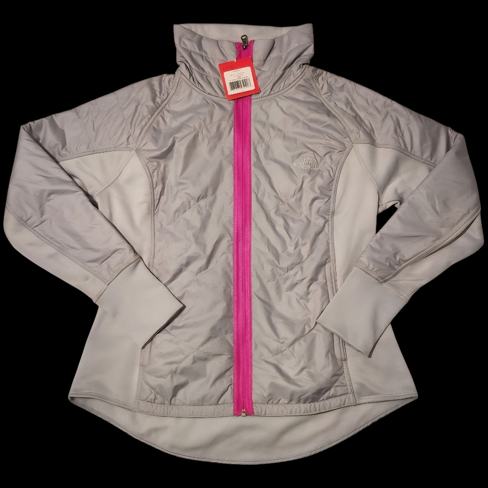 Womens The North Face Vidali Hybrid High Rise Grey Coat XLarge